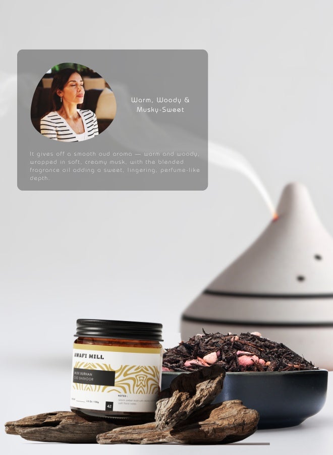 AWAFI MILL Musk Burhan Incense Resin Blend 100g (3.5 Oz) - Pack of 5 | Bakhoor for Charcoal & Electric Burners | Warm Musky-Amber, Soft Floral & Woody Aroma | Loose Resin - Image 5